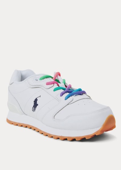 Polo Ralph Lauren Classic Runner Læder Sneakers Dame Danmark (ZUELV8156)